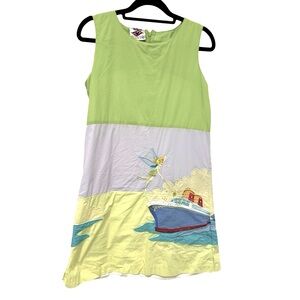 Disney TinkerBell Girls Dress GUC Disney Cruises size XL embroidered